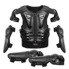 Kids Motocross Armor Vest Motorcycle Body Protection Jacket with Knee Pads