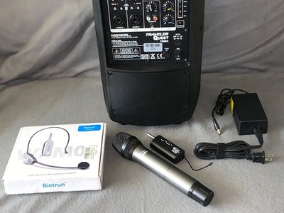 Galaxy Audio Traveler Quest TQ8X Battery Pwred P/A System + Wireless Headset Pkg
