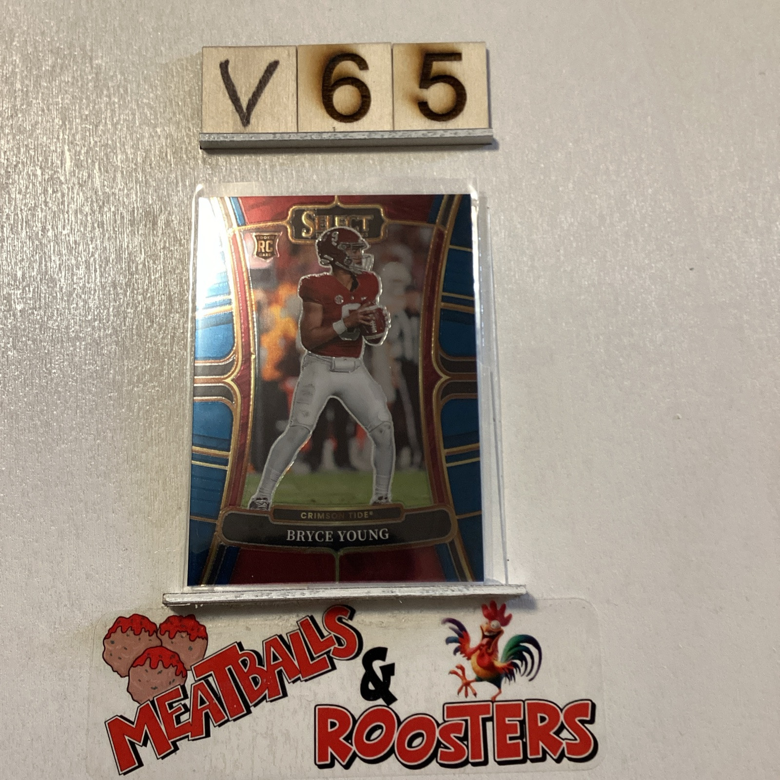 2023 Panini Select Draft Picks Bryce Young #1 Blue Rookie