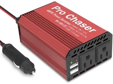 Pro Chaser 400W Power Inverters for Vehicles - DC 12v to AC 110v Car Inverter