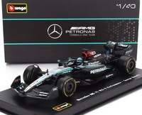 Burago 1/43 Mercedes Gp F1 W15 2024 Russell Vitrine 1:43 Statisches Modell