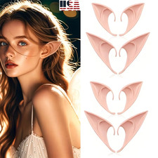 2Pairs Halloween Elf Ears Medium Long Style Cosplay Fairy Pixie Anime Costume US