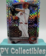 Mason Neville 2025 Bowman Draft 1st Chrome  X-Fractor #BDC-109 Cincinnati Reds