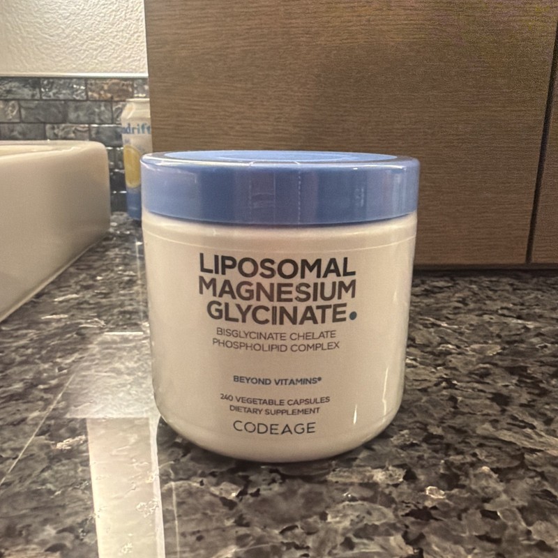 Liposomal Magnesium Glycinate, 240 Vegetable Capsules Codeage Brand new