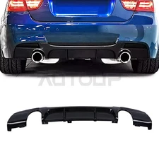 Gloss Black Rear Bumper Diffuser For BMW 3 Series E90 E91 M Sport 2005-2012