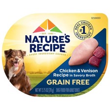 Nature  s Recipe Grain Free Wet Dog Food, 2.75 Ounce Pack of 12 , Standard