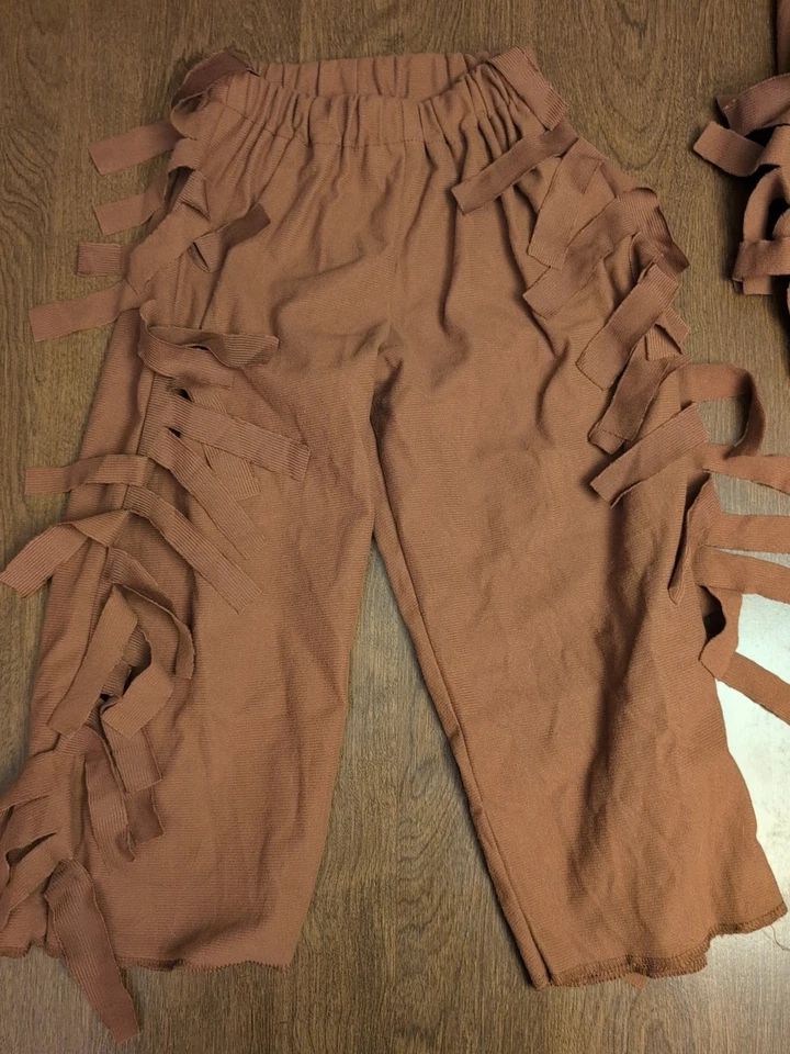 Disfraz de Halloween con flecos bordado 3T-4T para niño indio niño nativo americano Foto 2 de 4