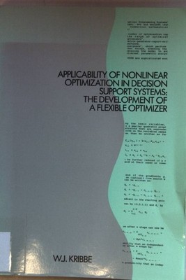 Applicability of nonlinear optimization in decision support systems: the develop