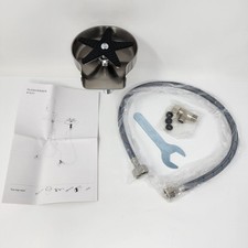 Fan Blade Glass Rinser for Kitchen Sink in Brushed Nickel