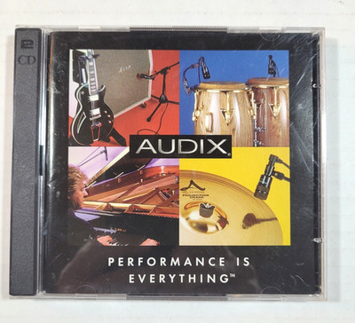 AUDIX - PERFORMANCE IS EVERYTHING - 1 AUDIO DISC & 1 CD-ROM DISC - PROMO - VG+