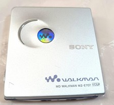 Sony MZ-E707 MD Walkman Silver   Boxed Set, Playback Tested, Remote, Accessories