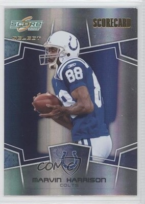 2008 Score Select Scorecard 66/100 Marvin Harrison #129 HOF 0a1