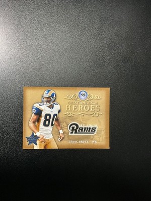 2002 Leaf Rookies and Stars Great American Heroes #GAH18 Isaac Bruce 1124/2000 