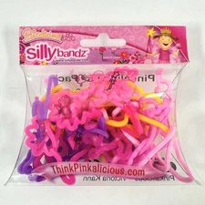 Sillybandz Pinkalicious 24 Pack Shaped Silicone Bracelets NEW