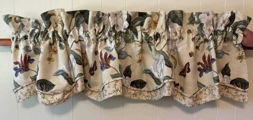 Занавеска балдахин бабочка цветочный гребешок Williamsburg коттедж 76 «W x 16» L - Изображение 2 из 4