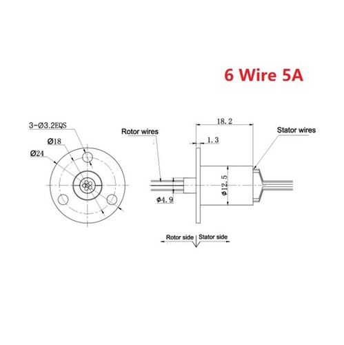 Giunto rotante elettrico 2-24 fili 2A-30A MW1230 anello di contatto conduttivo alta corrente - Foto 39 di 50