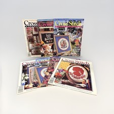 Vintage Cross Stitch Country Craft Magazines 1991-1994 Lot of 7 Good Condition