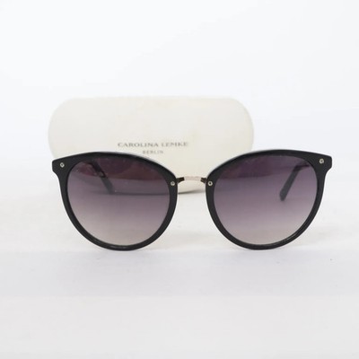 Carolina Lemke, Sonnenbrille, Rund, Schwarz, Damen #3OI