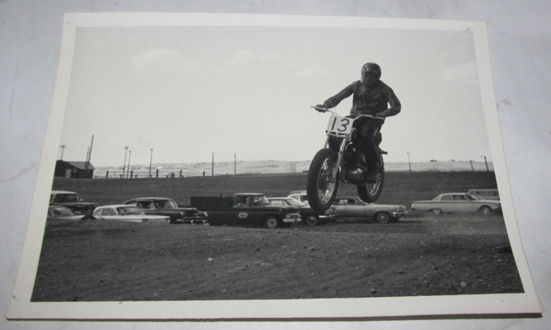 Vintage Motocross Motorcycle Race Photo 5" x 7" Cheyenne, Wyoming WY Cars #6