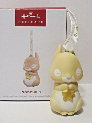 Hallmark Porcelain Ornament 2024 Godchild NEW B50