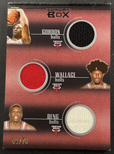 2008 Topps Luxury Box Dwyane Wade & Ben Wallace #LB6R-3 Heat & Bulls 6-Patch /75