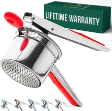 15oz Potato Ricer: Heavy Duty Stainless Steel Masher for Perfect Mashed