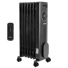 1500W Oil Filled Radiator with 24H ON OFF Timer, Electric heater with Remote