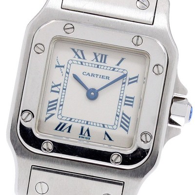 CARTIER Santos Galbee SM W20017D6 beige Dial Quartz Ladies Watch_958301