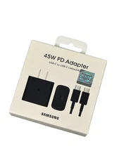 NEW Samsung Galaxy 45 Watts USB-C Super Fast Charging Wall Charger + Cable