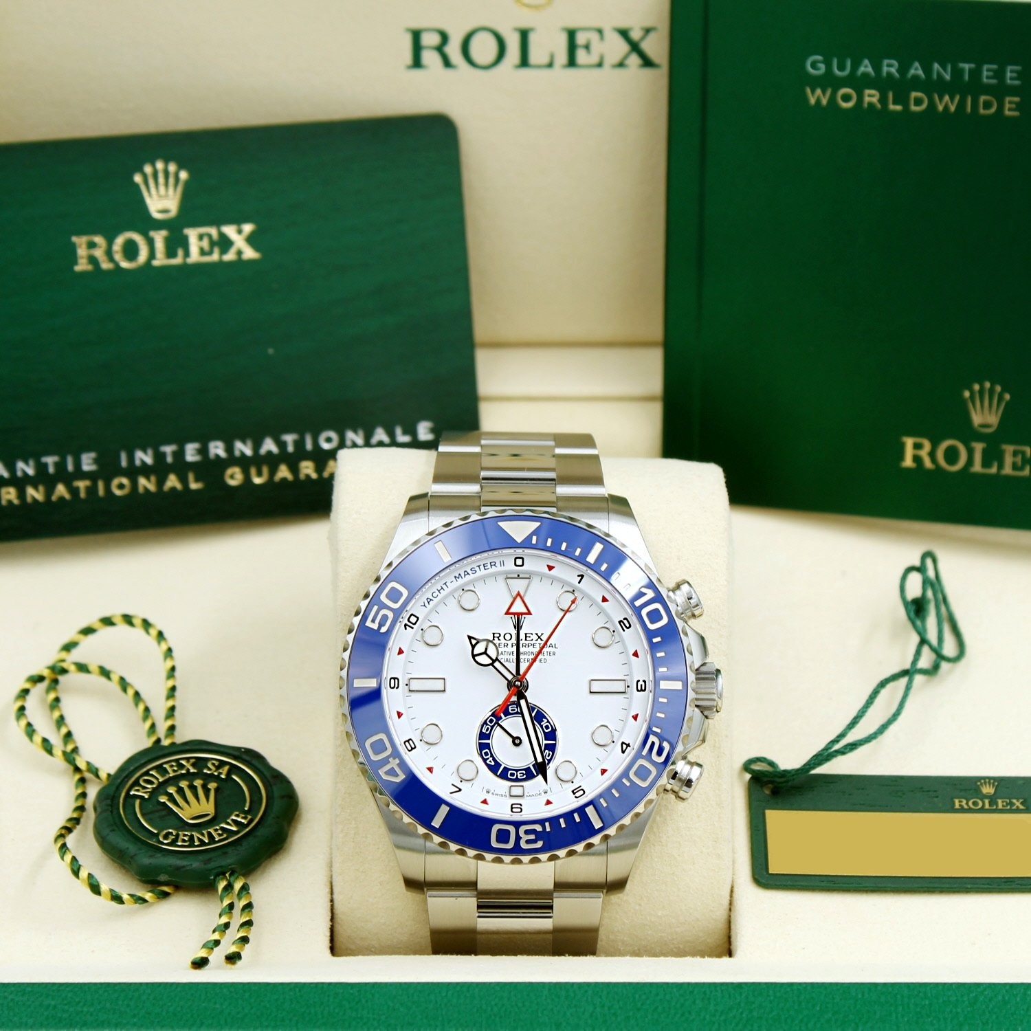 Rolex Yacht Master II 126680 44 mm White Dial Stainless Steel 2026 Box & Papers