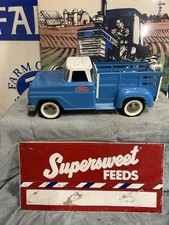 Vintage 1960s Tonka Stepside Stake Bed Truck Bluewhite All Original