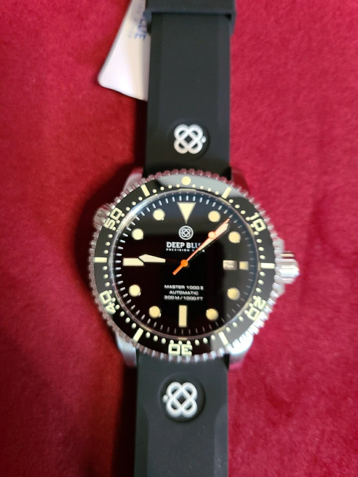 Автоматические дайверские часы Deep Blue Precision Diver Master 1000 II черный циферблат - Изображение 3 из 4