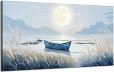 Large Wall Art for Living Room Bedroom Decor - Modern Nautical Beachy Ocean B...