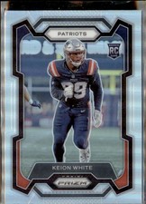 2023 Prizm Football Silver Keion White New England Patriots #371 Rookie Card. rookie card picture