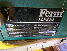 FERM FZT-250 Table Saw 1500W 230V 254mm Blade 80mm Depth 45° MPN 420085