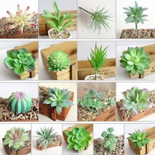 Artifical False Succulent Plant Cactu Echeveria Flower Home Office Decor New Uk
