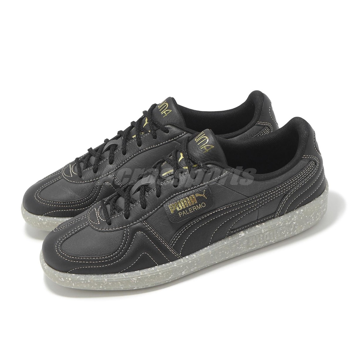Puma Palermo OP Balck Flat Light Gray Men Casual Lifestyle Shoes