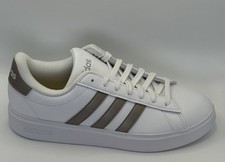 Adidas Grand Court 2.0 GW9215 Womens 9 White Platinum Metallic New With Box