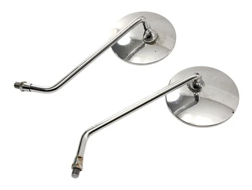 Vintage 4" Chrome Honda CB Motorcycle Mirrors 10mm - Genuine HM