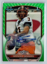 Spencer Sanders [Autograph Green /99] #81 2022 Bowman Chrome University