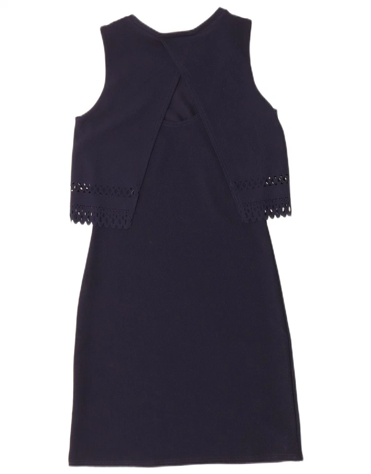 Vestido recto sin mangas Miss Selfridge para mujer Reino Unido 8 pequeño azul marino DP16 Foto 4 de 4