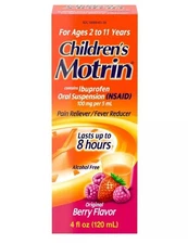 Motrin Kids' NSAID General Pain Reliever *03/2026* - Berry - 2 - 4