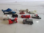 Lot Of 10 Vintage 1980s Go Bots  Transformers helicopters cars planes space cop