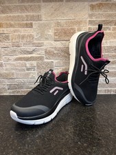 FitVille Marca Womens Orthopedic Comfort Shoes Black Pink Sz 11 EXTRA WIDE - New