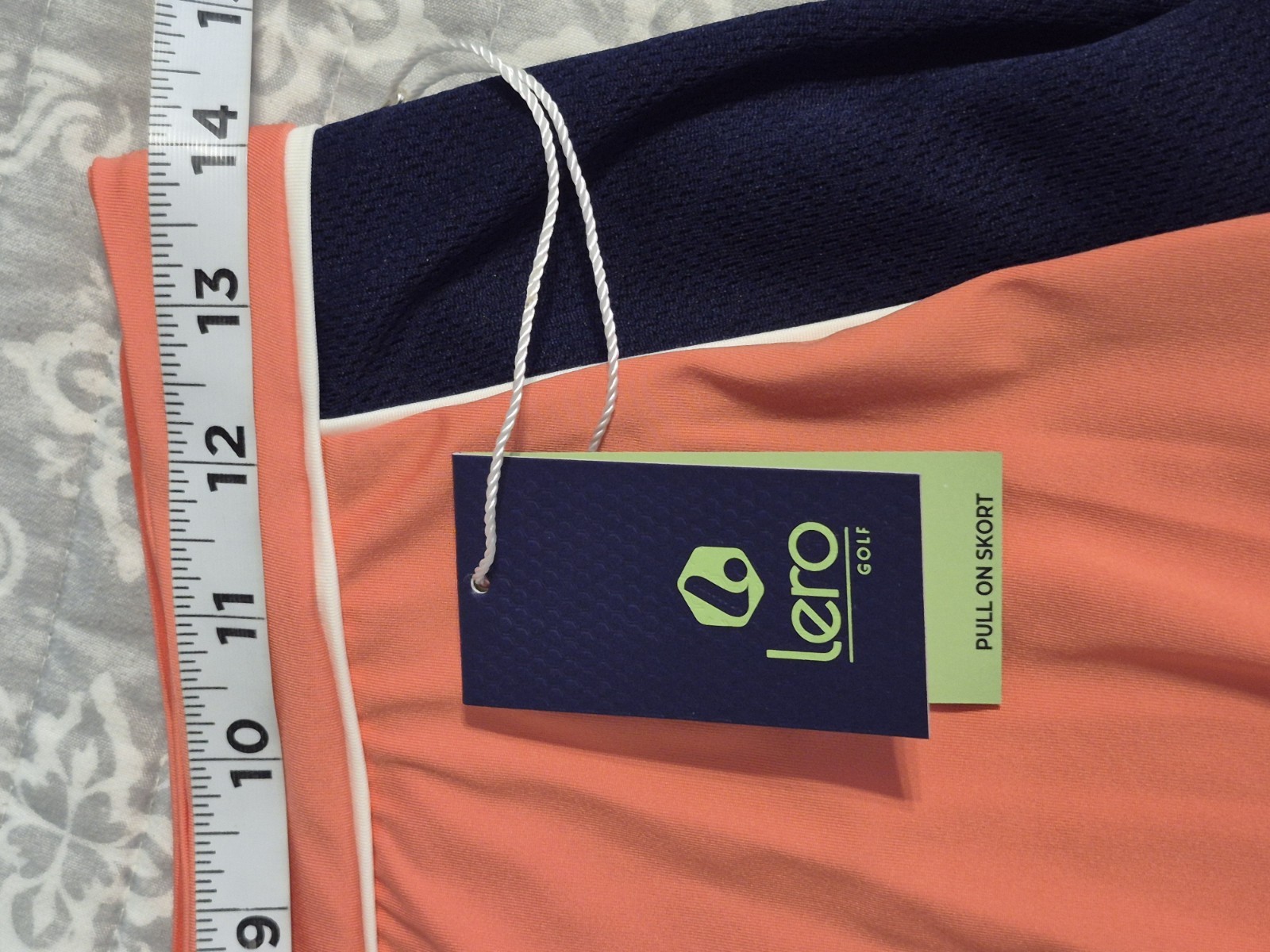 NEW Lero Tennis Golf Salmon Pink Skirt With Under Shorts And Pockets Sz M