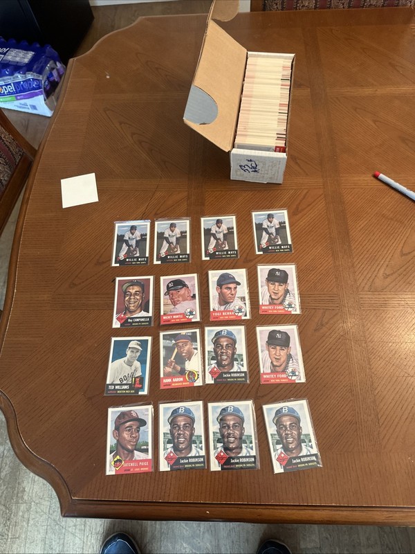 1953 Topps Archives Baseball 1991 Reprint Set Mantle Mays  Robinson NM