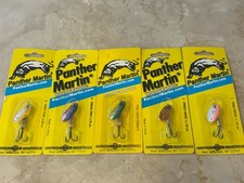 5 Panther Martin Fishing Lures Misc Holographic Sizes Styles NEW Spinners Trout