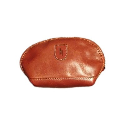 Hartmann by Lombardo Brown Leather Small Crossbody Bag No Strap Or Makeup Bag