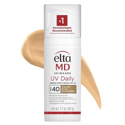 Elta MD UV Daily Broad Spectrum SPF 40 Tinted 1.7oz/48g NEW IN BOX exp: 7/2027
