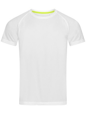 STEDMAN T-Shirt ACTIVE 140 RAGLAN Herren Polyester Kurzarm WHITE